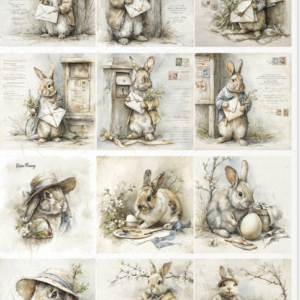 Papier de riz lapins courriers 200