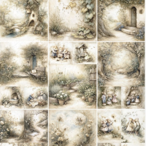 Papier de riz petite cases souris 196