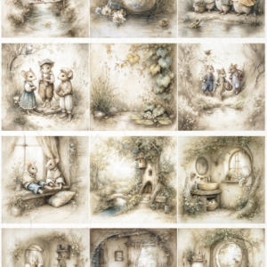 Papier de riz souris 198