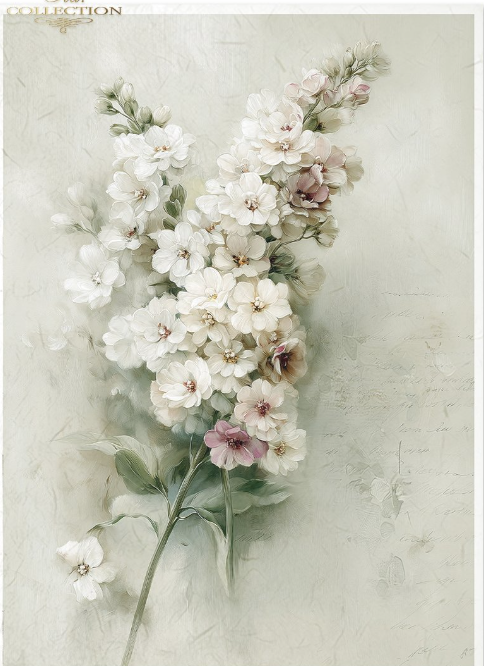 Papier de riz fleurs 237