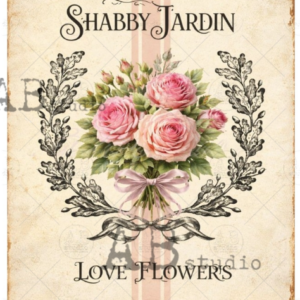 Papier de riz shabby roses 271