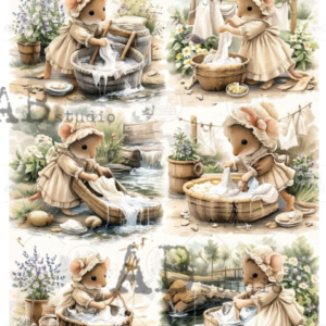 Papier de riz souris laverie 209