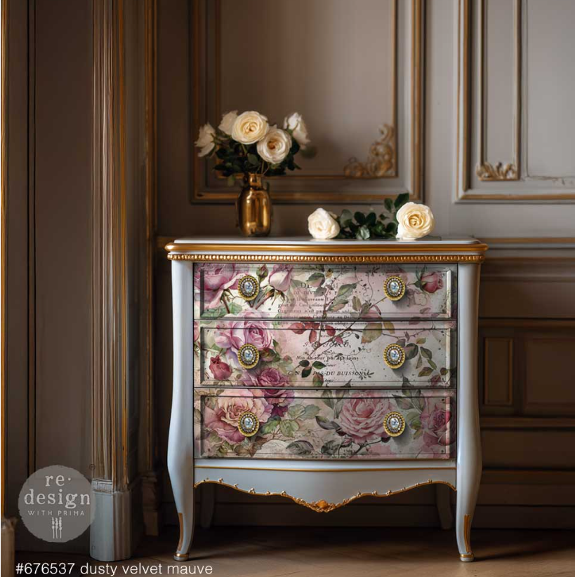 Papier fibre Velours poussiéreux Mauve Redesign – Image 2