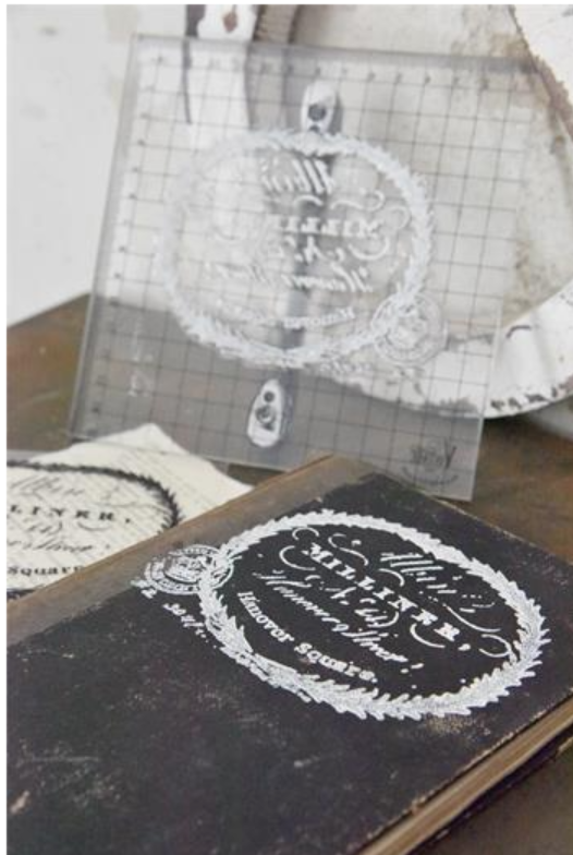 Tampon texte milliner