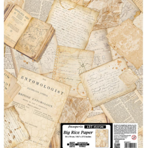 Grand papier de riz lettres
