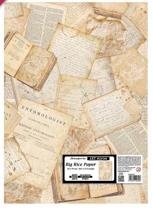 Grand papier de riz lettres