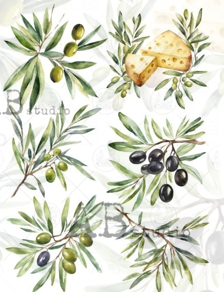 Papier de riz olive fromage 287