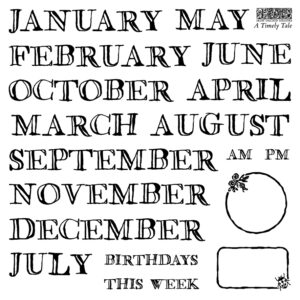 Tampon A Timely Tale Stamp