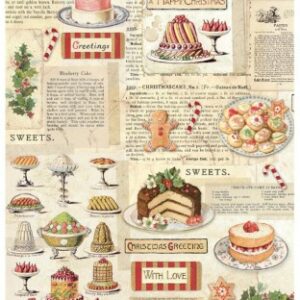 Papier de riz classis christmas sweets 342