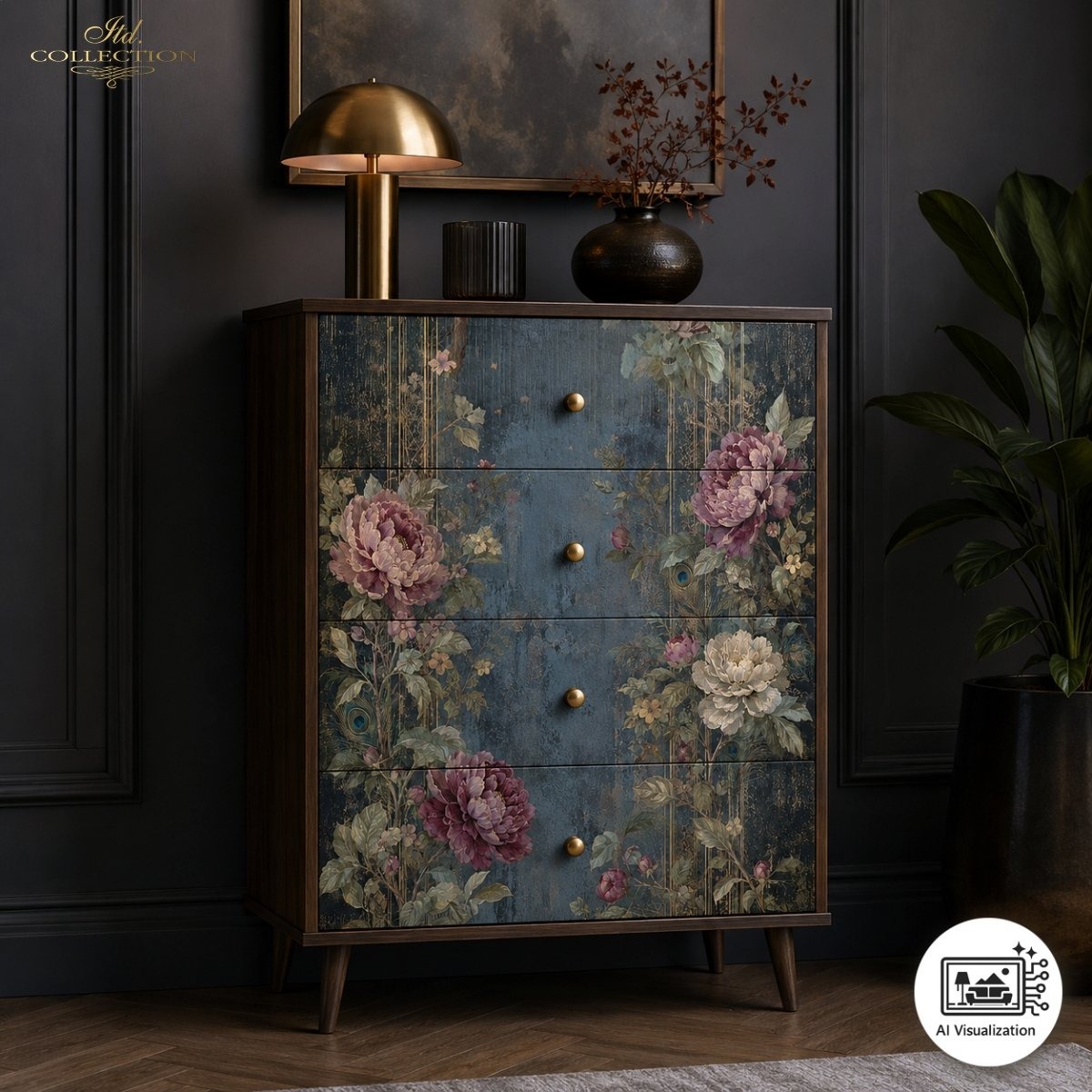 Papier de murier roses anciennes ITD Collection – Image 2