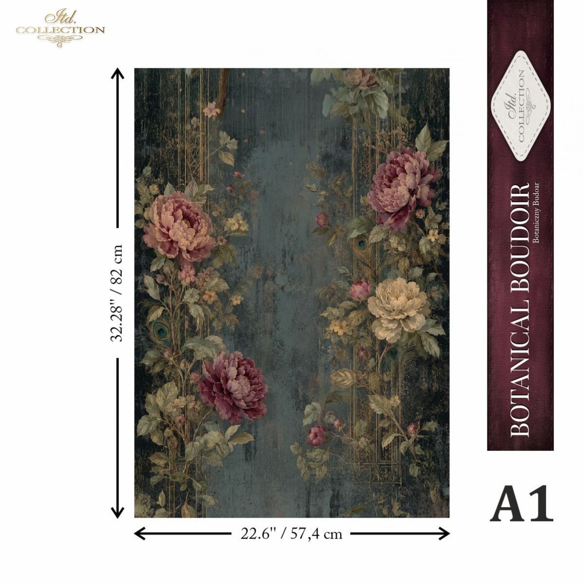 Papier de murier roses anciennes ITD Collection