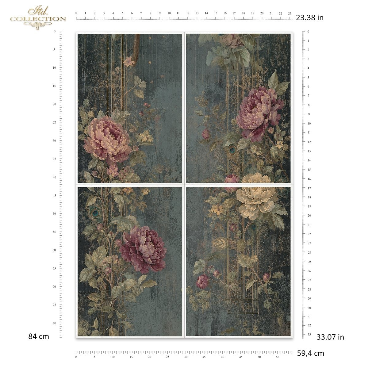 Papier de murier roses anciennes ITD Collection – Image 3