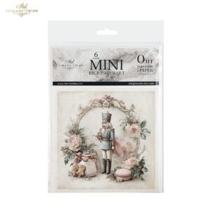 Lot de papier de riz cassenoistte noel ITD Collection