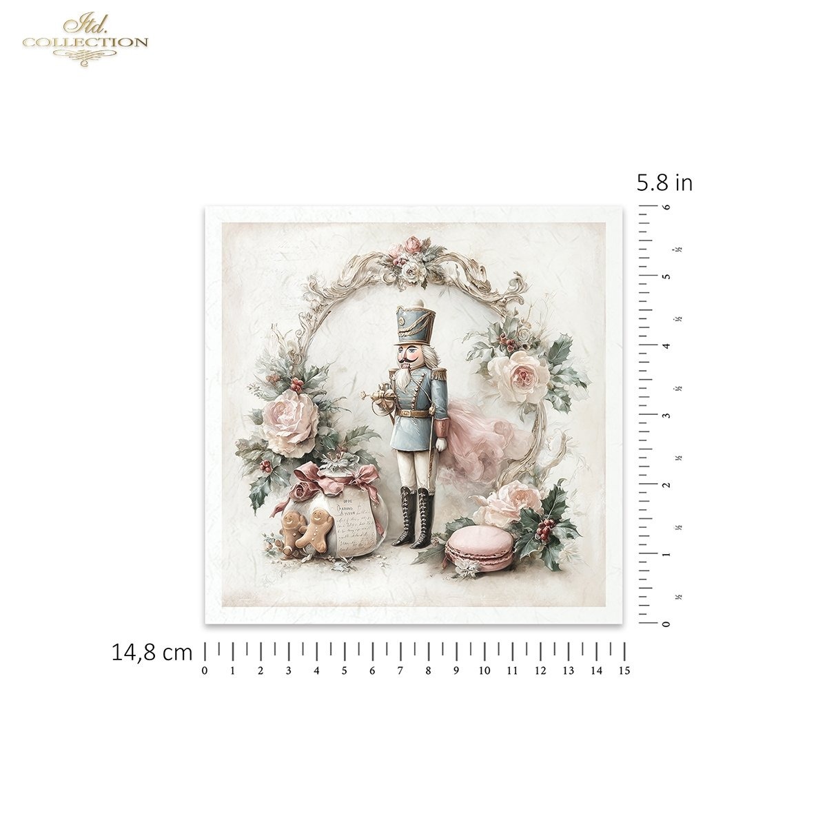 Lot de papier de riz casse noisette noel ITD Collection – Image 8