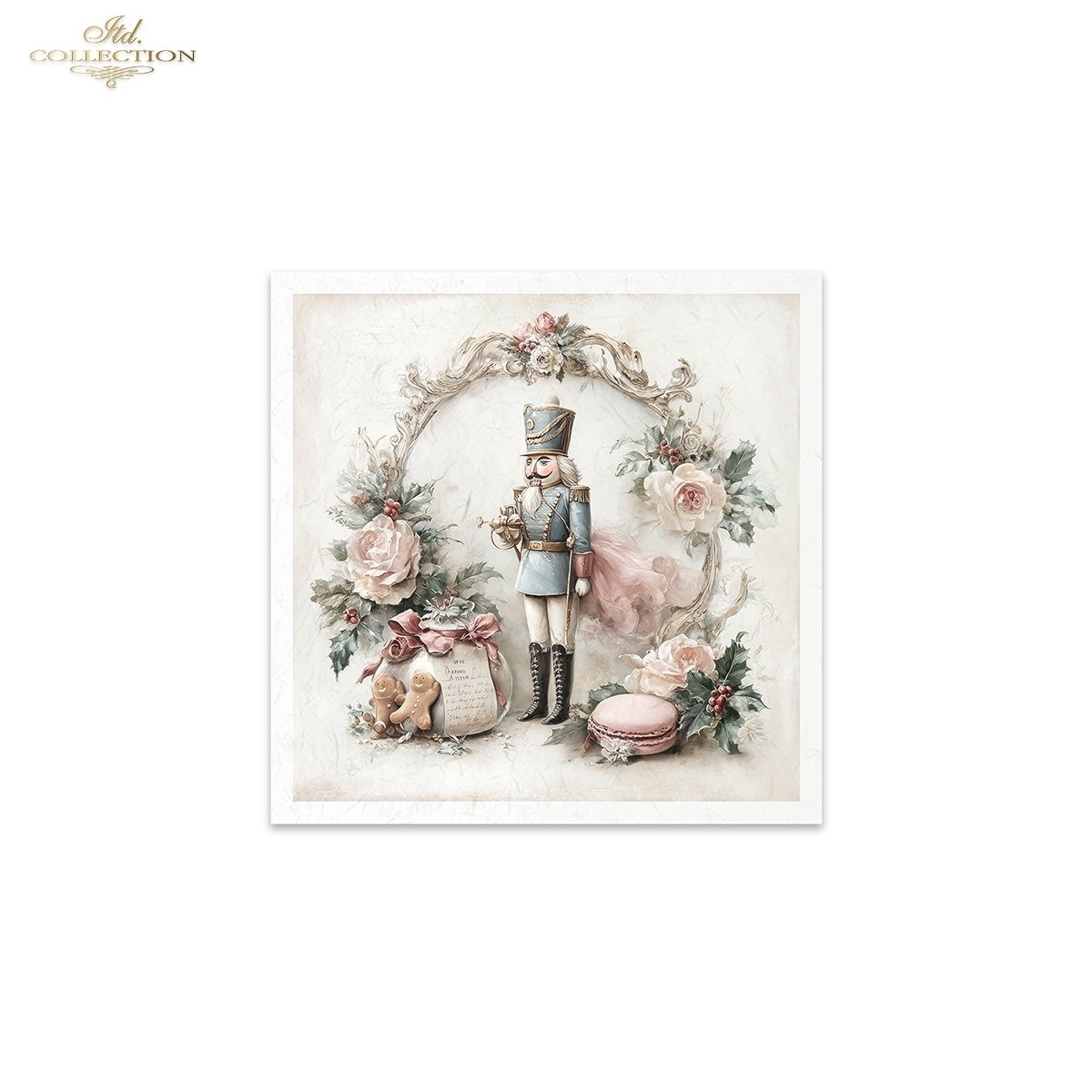 Lot de papier de riz casse noisette noel ITD Collection – Image 4