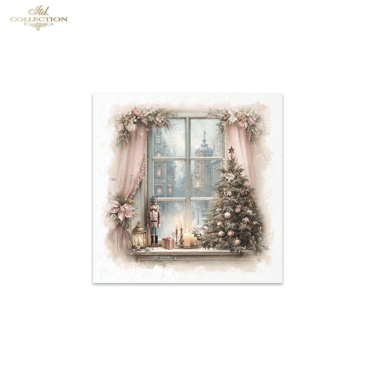 Lot de papier de riz casse noisette noel ITD Collection – Image 7