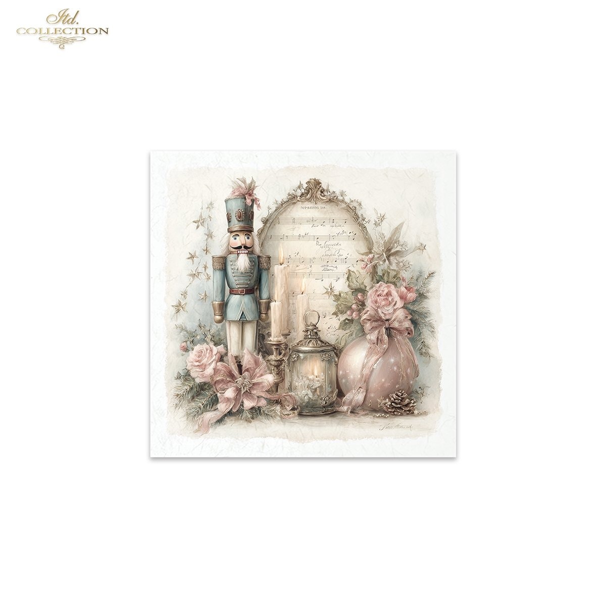 Lot de papier de riz casse noisette noel ITD Collection – Image 3
