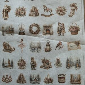 Papier de riz petits motifs de Noel Stéphanie Déco