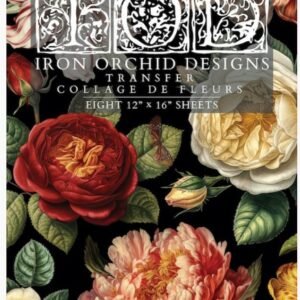 Transfert collage de fleurs IOD