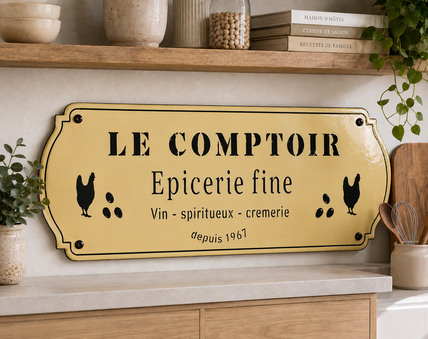 Pochoir comptoir épicerie – Image 2