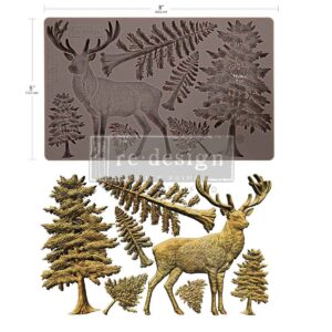 Moule silicone Cerf des Highlands Redesign