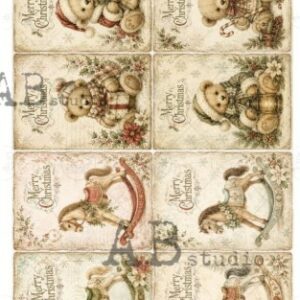 Papier de riz 8 cartes 607