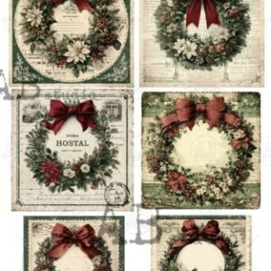 Papier de riz carte couronne 601