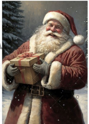 Papier de riz sourire de Noel 629