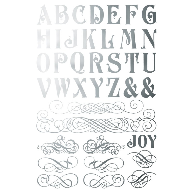 transferts figgy flourish foil or et argent – Image 10