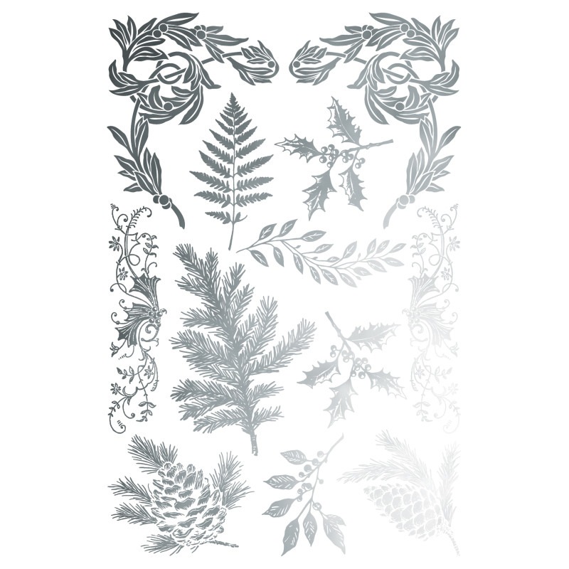 transferts figgy flourish foil or et argent – Image 9