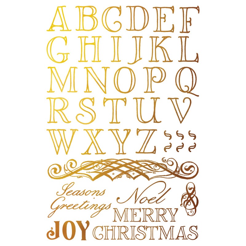 transferts figgy flourish foil or et argent – Image 6