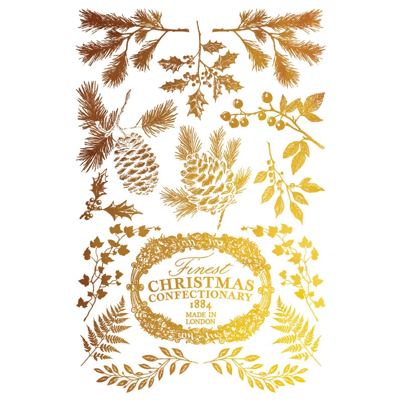 transferts figgy flourish foil or et argent – Image 5